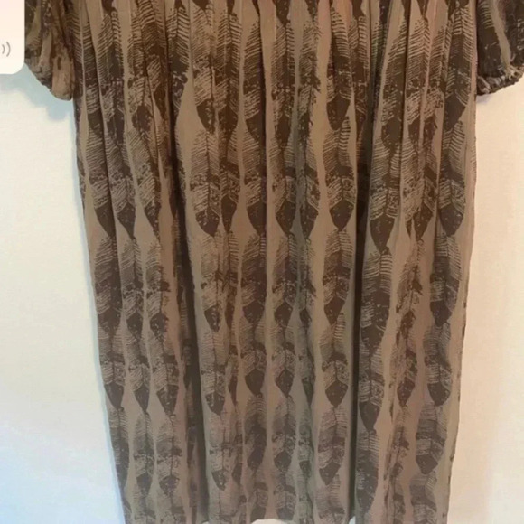 Sundance Womens Brown Silk Chiffon Ruffle Dress - Picture 3 of 7